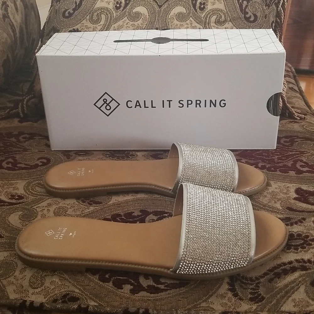 ❎$40 BUNDLED❎Call It Spring Bling Slides - Picture 2 of 9